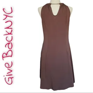 Essentials by Milano Cowl Dress in Brown Size S thumbnail 2