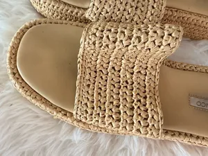 Tony Bianco Women's Raffia Platform Slide Sandals thumbnail 3