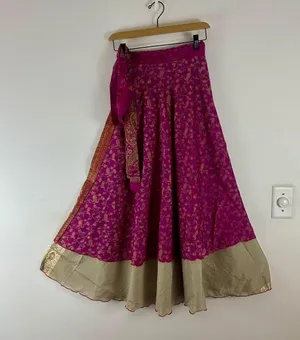 Boutique Reversible Maxi Wrap Skirt BINS605 thumbnail 1