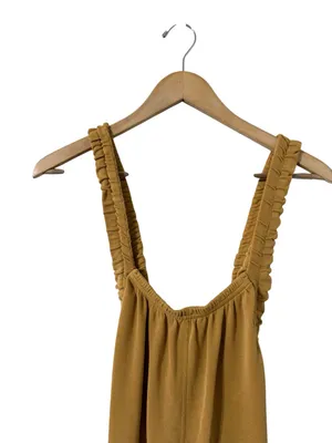 FREE PEOPLE FP Movement Heart Center Mustard Yellow Romper thumbnail 4