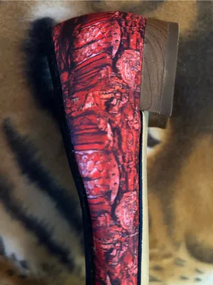 Christian Siriano Red and Black Peep-Toe Flats. Ballerina Open toe EUC thumbnail 10