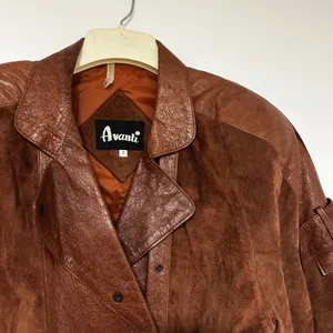AVANTI Womens Brown Suede Leather Mix Jacket Size S‎ thumbnail 2