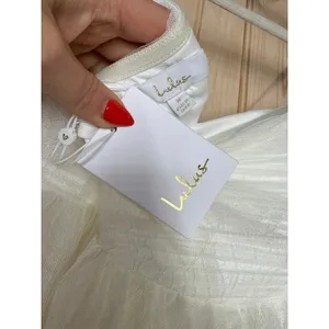 NWT Lulus Blissful Forever White Tulle Lace Strapless Pleated Maxi Dress Size M thumbnail 8