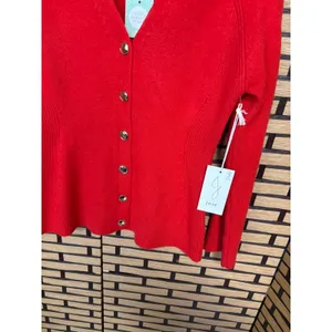 Joie Red‎ Button Down Cardigan Size Small thumbnail 4