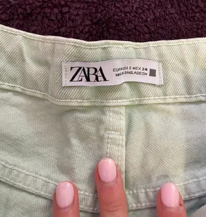 Mint Green  Denim Shorts thumbnail 3