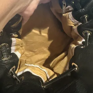 JIMMY CHOO BLACK SOFT LEATHER Luxury Old Money HANDBAG thumbnail 6
