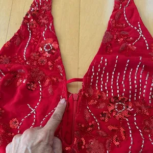 Princess Polly Telenova red sequin halter mini dress thumbnail 6