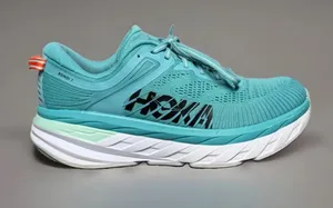 Hoka One One Bondi 7 Women’s Aqua Running Shoes Size 9.5 thumbnail 1