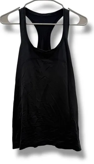 Lululemon Swiftly Tech Racerback Tank Top 2.0 Women Size 12 Black Seamless‎ thumbnail 1