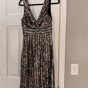 Lulus Multi Sequin Midi Dress Holiday Party New Year thumbnail 6