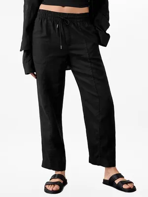 New Athleta Retreat Linen Ankle Pant XL thumbnail 6