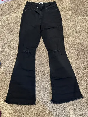 Flare Jeans Black Size 29 thumbnail 1