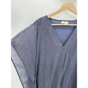 Entro Womens Blue Sheer Oversized Tunic Mini Dress D13391 Size S‎ Boho Fairy thumbnail 3