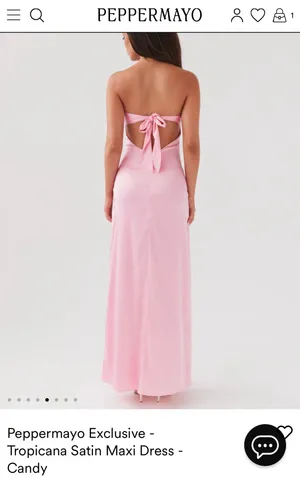 Peppermayo Exclusive - Tropicana Satin Maxi Dress - Candy thumbnail 4