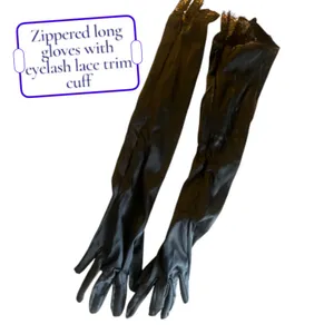 For Love & Lemons Virginia halter dress gloves included NWT thumbnail 15