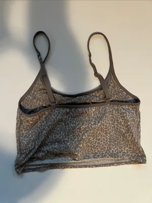 Old Navy Grey Leopard Print Stretch Bralette thumbnail 2