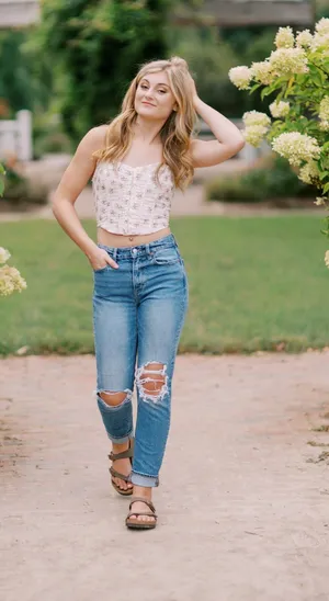 Altar'd State Corset Top Floral thumbnail 1
