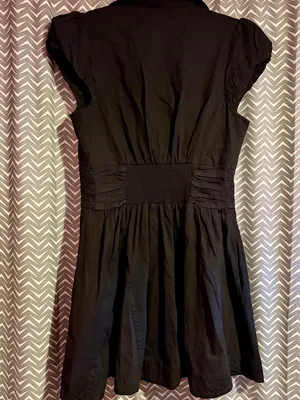 Free People | Chester Ruched Waist Denim Mini Dress, Medium thumbnail 5