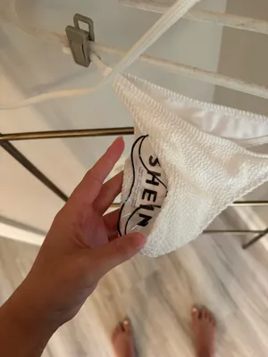 White Bikini Shein Set thumbnail 6