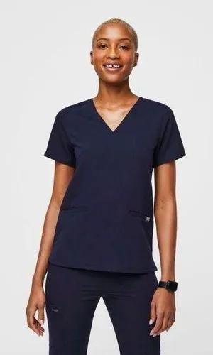 FIGS Casma Scrub Top, Small Navy thumbnail 1
