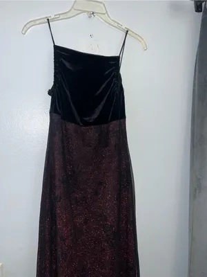 Roberta Vintage Burgundy Floral Mesh Whimsigoth, 90s Whimsigoth, Vampy Grunge thumbnail 4