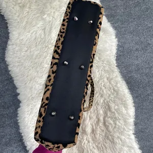 Cmz Leopard Cheetah Print Brown Black Shoulder Bag Boho Safari Grunge Mallcore thumbnail 4
