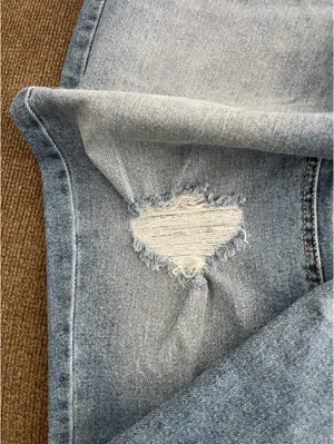 U.S. POLO ASSN Vintage Straight Distressed High Rise Jeans thumbnail 2