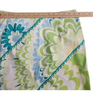 Melly M A-Line‎ Mini Skirt Womens 6 Green Blue Psychedelic Floral Retro thumbnail 5