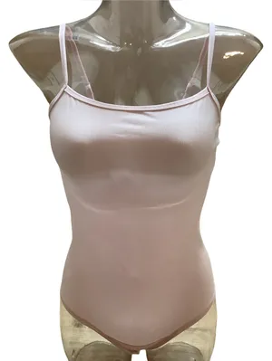 SPANX Size Medium Light Pink Cami Ribbed Bodysuit. Preloved thumbnail 1