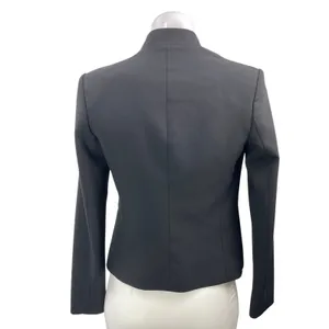 Theory Lanai Women's Black Long Sleeves Open Front Blazer Coat Jacket Size 00 thumbnail 3