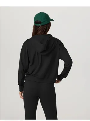 Vuori Women's Halo Modern Full Zip Hoodie Size XL Black Comfy Buttery Soft thumbnail 4