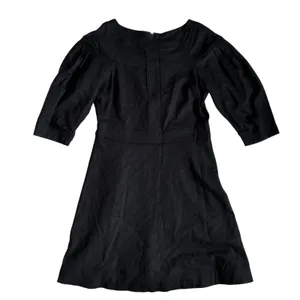 Banana‎ Republic Factory Womens 4 Black Linen Blend Boat Neck Mini Dress NWT thumbnail 9