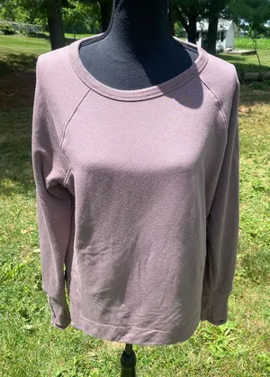 Athleta Dusty Mauve Pullover Sweatshirt Relaxed fit Thumb Holes Relaxed Fit thumbnail 1