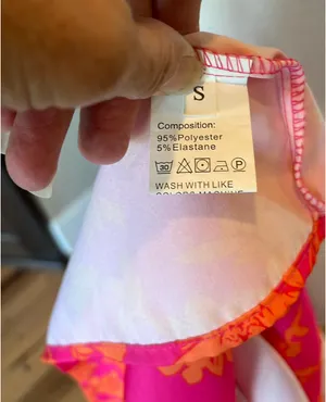 Colorful Festive Neon Pink Orange Flirty Mini Dress thumbnail 6