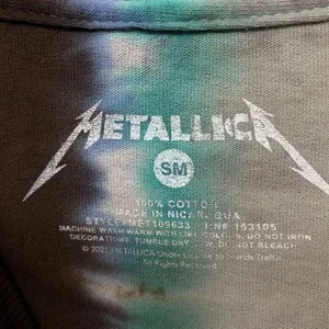 Metallica Split Dye Rock tie dye L/S shirt size small. thumbnail 4