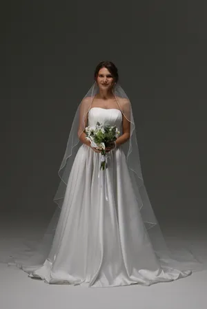 Ivory Etsy Wedding Veil  thumbnail 1