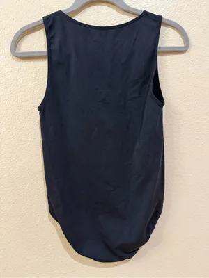 J. Crew Women's V-Neck Sleeveless Tank Bodysuit Black Size M thumbnail 2