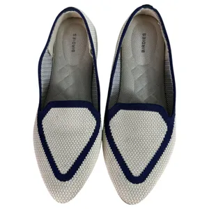 Birdies Blackbird Cream Navy Slip On Knit Loafers Size 6.5 READ DESCRIPTION thumbnail 5