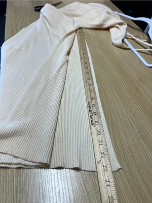 Beginning Boutique Zaria Beige Ribbed Knit Midi Dress Size 12/L NWT thumbnail 14
