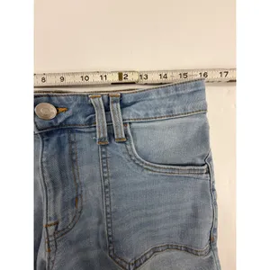 Aeropostale Low Rise Flare Jeans Light Wash Blue Patch Pockets LXSFBA195 25x30.5 thumbnail 4