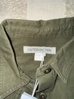 NWT‎ Olive Green Button-Front Shirt Dress size Small thumbnail 4