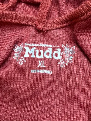 Mudd Women’s Rust Red Strappy Back Sleeveless Ribbed Tunic Tank Top NWT Size XL thumbnail 3