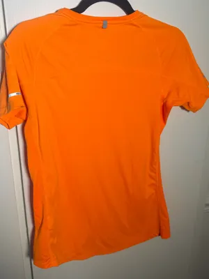 Nike Running Dri-FIT Women's Short Sleeve Performance Top - Orange Medium thumbnail 6