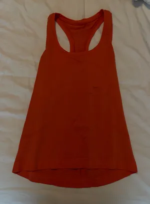 Orange Lululemon Swiftly Tank Race Length thumbnail 1