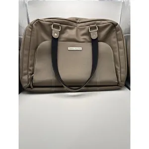Taupe Laptop Bag with Sophisticated Design thumbnail 2