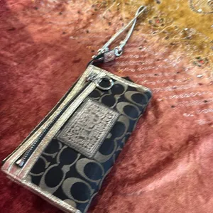 Coach Black and Gold Wristlet thumbnail 14