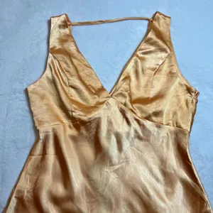 NEW Lulus Incredible Love Light Orange Satin Cowl Back Midi Slip Dress Size L thumbnail 6