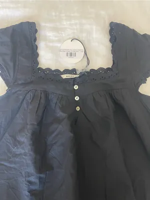 NWT Worth Collective size Large L Binx Mini Dress Cotton Black Needii Eyelet thumbnail 6
