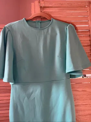 Women's Sheath Dress with Flutter Sleeves Medium thumbnail 4