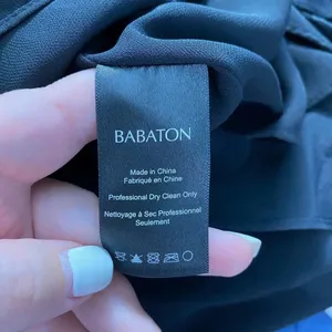 Aritzia Babaton Corbett Romper Relaxed Pure Silk Short Sleeve‎ Black Size XS thumbnail 12